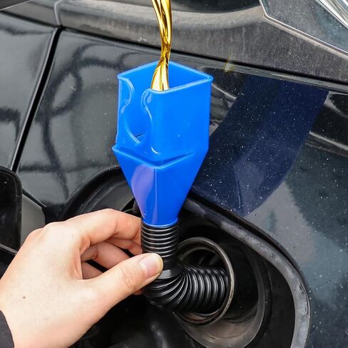 2 قطعة من البلاستيك المضاد للانسكاب بدون استخدام اليدين، قمع تعبئة وصب محمول قابل للطي، خرطوم تلسكوبي للتزود بالوقود in Saudi Arabia
