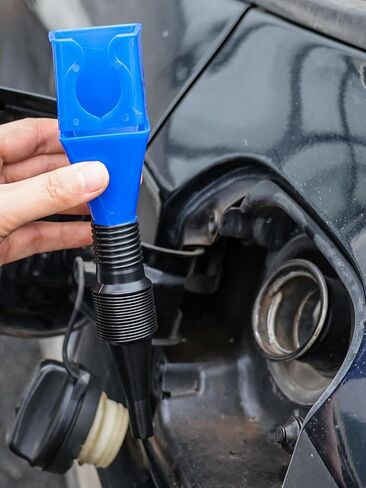 2 قطعة من البلاستيك المضاد للانسكاب بدون استخدام اليدين، قمع تعبئة وصب محمول قابل للطي، خرطوم تلسكوبي للتزود بالوقود in Saudi Arabia