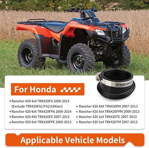 أنبوب غص صندوق مرشح الهواء ث/المشبك لهوندا رانشر 420 2x4/4x4 TRX420 2007-2014 17258-HP5-600 in Saudi Arabia