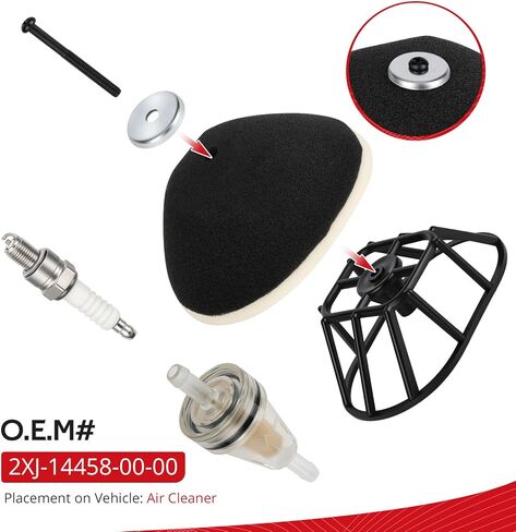 JAVIK Air Filter Holder With Spark Plug For Yamaha Grizzly Blaster 200 125 1988-2013 O.E.M# 2XJ-14458-00-00 in Saudi Arabia