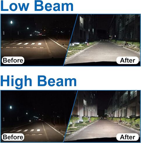 500% Brighter LED DRL Projector Headlight Assembly for 2007-2014 GMC Yukon/Yukon XL 1500/2500, Chrome Housing with Amber Reflector​ in Kuwait