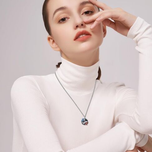 Lion Animal Necklace 925 Sterling Silver Unisex Punk Gothic Hip Hop Rock Animal Pendant ewelry Birthday Gifts for Men Women in Kuwait