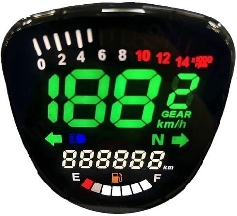 motorcycle mileometer For Super For Cub C50 C70 C90 Screen Display Dashboard Motorcycle LCD Digital Odometer Tachometer Assy in Saudi Arabia