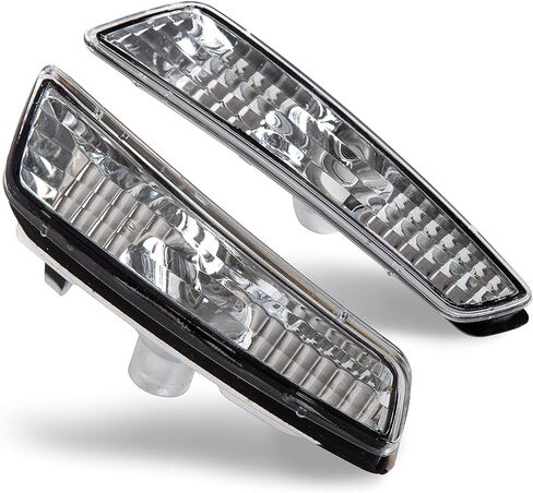 ECOTRIC Front Fender Side Marker Lights Compatible with 2008 2009 Pontiac G8 Turn Signal Light Amber Led Smoked Lens 2 Pcs in Saudi Arabia