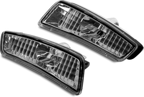 ECOTRIC Front Fender Side Marker Lights Compatible with 2008 2009 Pontiac G8 Turn Signal Light Amber Led Smoked Lens 2 Pcs in Saudi Arabia