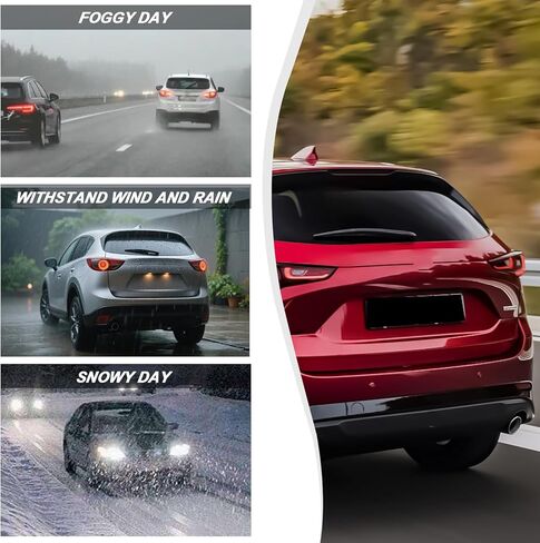 مجموعة شفرات ذراع الممسحة الخلفية للزجاج الأمامي متوافقة مع Mazda CX 5 2013 2014 2015 2016 2017 2018 2019 2020 2021 2022 2023 2024 2025 استبدال # L20667421 L206-67-421 in Saudi Arabia