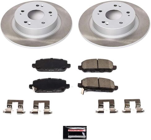 Power Stop SC7340 Rear Brake Kit With Semi-Coated Brake Rotors and Ceramic Brake Pads & Hardware For Honda HR-V 2016-2022 [Application Specific] in Saudi Arabia