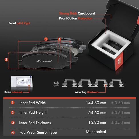 A-Premium Front and Rear Drilled and Slotted Disc Brake Rotors + Ceramic Pads Kit Compatible with Select Mitsubishi and Dodge Models - Lancer 2008-2016, Caliber 2007-2012, 12-PC Set in Kuwait