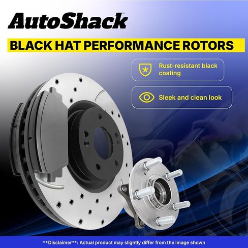 دوارات الفرامل الأمامية والخلفية المحفورة والمشقوقة من AutoShack، وسادات فرامل سيراميك ممتازة، استبدال مجموعة محور العجلة لسيارة شيفروليه إكوينوكس V6 FWD المطلية بالكهرباء، مجموعة فرامل مكونة من 16 قطعة ShadowGuard in Saudi Arabia