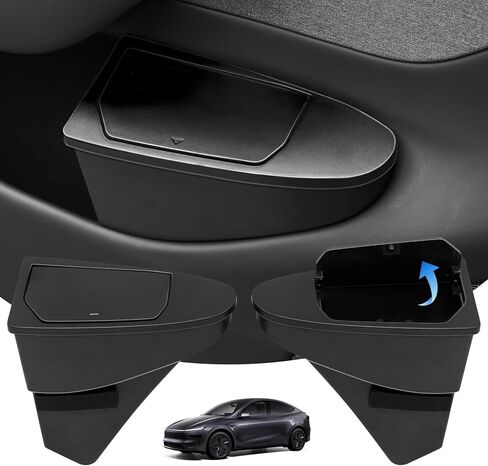 4PCS Door Side Storage Box Fit for Tesla Cybertruck 2024, Front Rear Side Door Storage Organizer Tray, Door Handle Insert for Cybertruck Accessories in Saudi Arabia