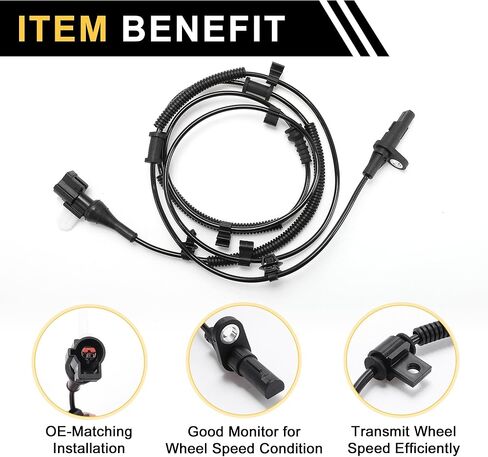 ABS Wheel Speed Sensor ABS Sensor Anti-Lock Braking System Sensor No.9L3Z2C190A/AL3Z2C190C for Ford F-150 2009-2010 1 Pc Rear Right in Saudi Arabia