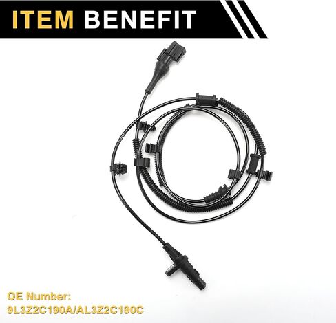 ABS Wheel Speed Sensor ABS Sensor Anti-Lock Braking System Sensor No.9L3Z2C190A/AL3Z2C190C for Ford F-150 2009-2010 1 Pc Rear Right in Saudi Arabia