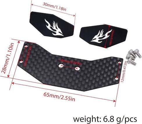 Lightweight Carbon Fiber RC Tail Wing Aluminum RC Rear Wing for Losi 1/24 Micro-B 2WD Buggy High-Performance Upgrade Parts (Blue) in Saudi Arabia