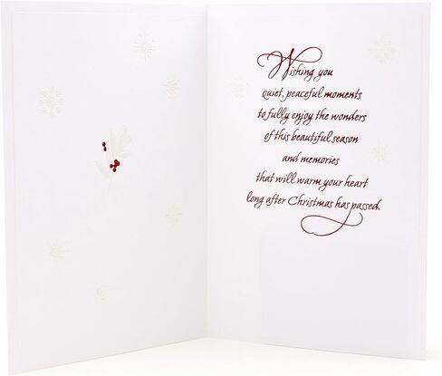 Hallmark Christmas Card (Thinking of You Snowflakes) in Saudi Arabia