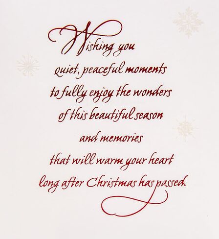 Hallmark Christmas Card (Thinking of You Snowflakes) in Saudi Arabia