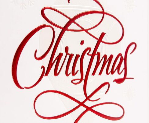 Hallmark Christmas Card (Thinking of You Snowflakes) in Saudi Arabia