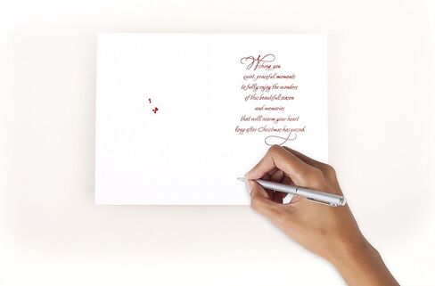 Hallmark Christmas Card (Thinking of You Snowflakes) in Saudi Arabia