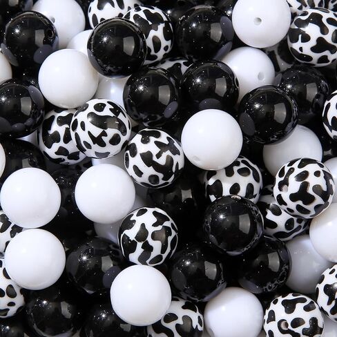 20mm Acrylic Beads 180pcs Cube Chunk Bubblegum Bead Multicolor Beadable Pen Ball Beads for Pen Bag Jewelry Making Necklace Bracelets (Transparent&Color) in Saudi Arabia