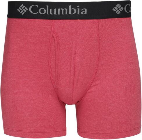 Columbia Men's Performance Cotton Stretch Boxer Brief-3 Pack, Black/Grey/Navy, Medium in Saudi Arabia