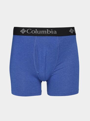 Columbia Men's Performance Cotton Stretch Boxer Brief-3 Pack, Black/Grey/Navy, Medium in Saudi Arabia