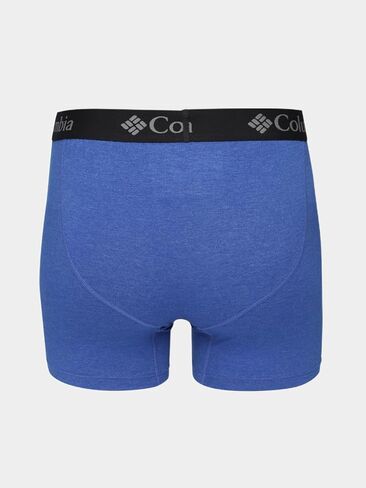 Columbia Men's Performance Cotton Stretch Boxer Brief-3 Pack, Black/Grey/Navy, Medium in Saudi Arabia
