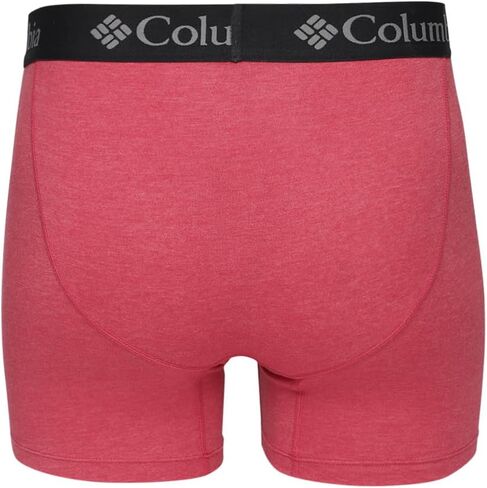 Columbia Men's Performance Cotton Stretch Boxer Brief-3 Pack, Black/Grey/Navy, Medium in Saudi Arabia