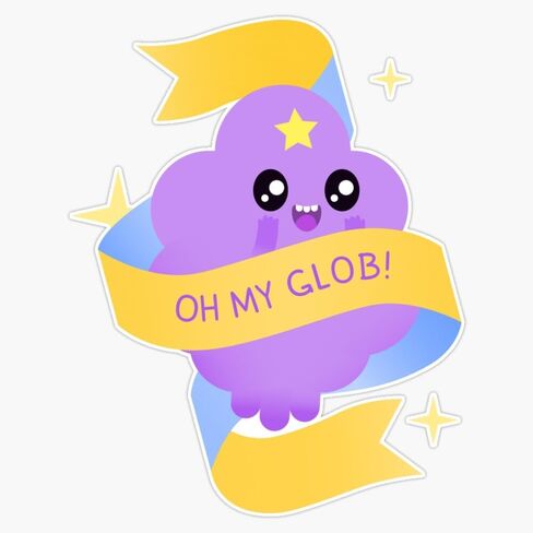 MAGNET Oh My Glob - ملصق فينيل مغناطيسي لأميرة الفضاء الوعر 5 بوصة in Kuwait