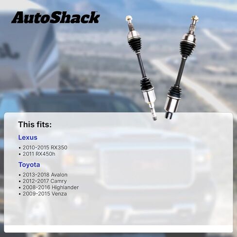 استبدال عمود المحور الأمامي الأيمن من AutoShack لسيارة Toyota Camry 2012-2017 2008-2016 Toyota Highlander 2009-2015 Toyota Venza 1-PC in Saudi Arabia