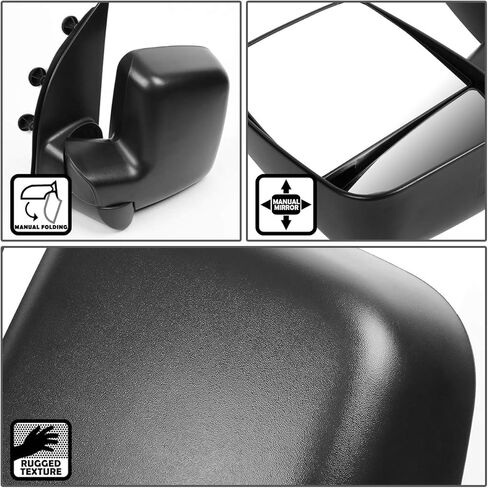 اسرة السيارات FO1320253 FO1321253 زوج OE نمط مرآة باب الرؤية الجانبية اليدوية متوافقة مع Ford E150 E250 E350 02-07 in Saudi Arabia