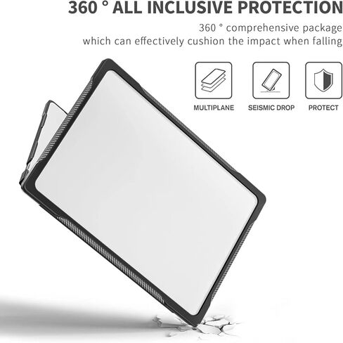 حافظة لهاتف Huawei MateBookD14/D14 SE 2022/Honor Magicbook 14/X14 2022، غطاء حماية للكمبيوتر المحمول شديد التحمل ومضاد للانزلاق ومضاد لبصمات الأصابع ومضاد للانزلاق. (أسود من خلال) in Saudi Arabia