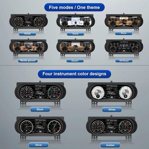 Digital Instrument Cluster Display for Jeep Wrangler JK 2011-2017 Speedometer Upgrade,12.3"HD screen1920*720,2S Fast Boot,Plug&Play,Non-Destructive Install,OTA Upgrade in Saudi Arabia