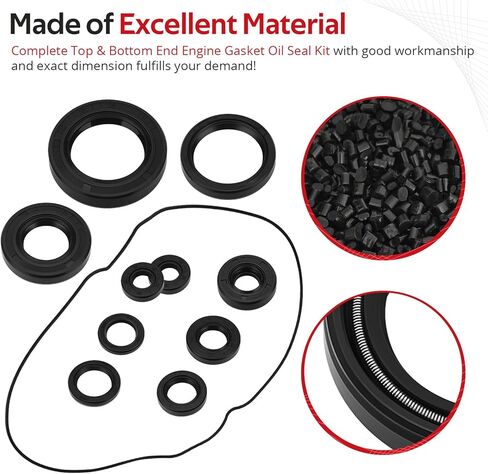 JAVIK Complete Top and Bottom End Engine Gasket Oil Seal Kit for Honda CR250R 2002-2004 O.E.M# 14132-KZ3-L20 in Saudi Arabia