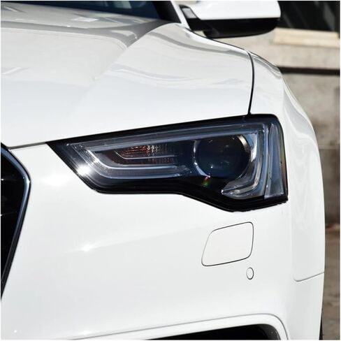 متوافق مع أودي A5 S5 RS5 2012 2013 2014 2015 2016 كشافات غطاء شفاف عاكس الضوء العلوي قذيفة قناع عدسة (يسار) in Kuwait