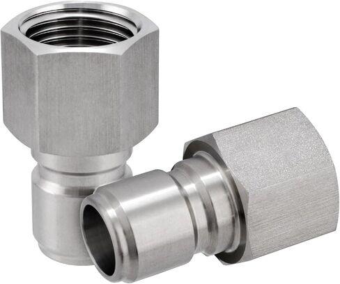 مجموعة قطع الاتصال السريع من الفولاذ المقاوم للصدأ، مجموعة موصلات تخمير منزلية 1/2 بوصة (ذكر بارب/أنثى MPT) in Kuwait