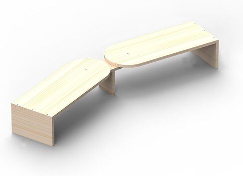 Corner Monitor Stand Dual Corner Monitor Riser Adjustable Angle, Sturdy Laptop Organizer for 2 Monitors, Solid Wood Computer Holder for Classroom/Meeting Room(15cm (5 7/8")) in Saudi Arabia