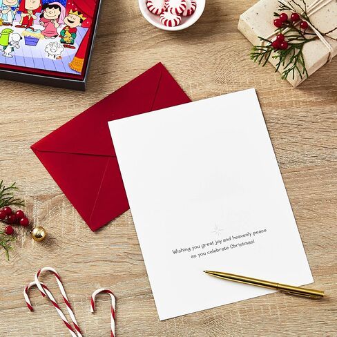 Hallmark Peanuts Christmas Cards, Nativity Pageant (16 Cards and 17 Envelopes) in Saudi Arabia