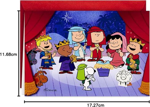 Hallmark Peanuts Christmas Cards, Nativity Pageant (16 Cards and 17 Envelopes) in Saudi Arabia