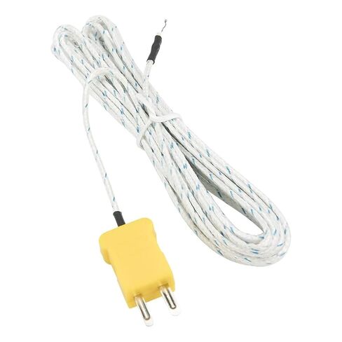 2pcs TP-01 K Type 4m Cable Wire Head Plug Connection thermocouple Temperature Sensor for TM-902C TES-1310 in Saudi Arabia