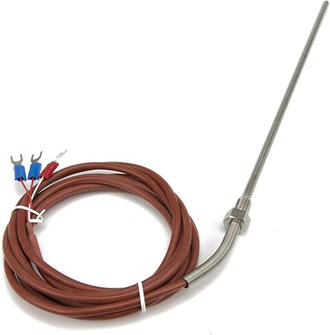 FTARP09 PT1000 Type 2m Silica Gel Cable 316L Probe Head RTD Temperature Sensor M8 Thread(150mm) in Saudi Arabia