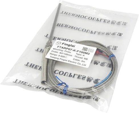 2 قطعة FTARP07 K نوع 3 متر كابل 100 مللي متر رأس التحقيق الحرارية استشعار درجة الحرارة M8 الموضوع CA-187 in Kuwait
