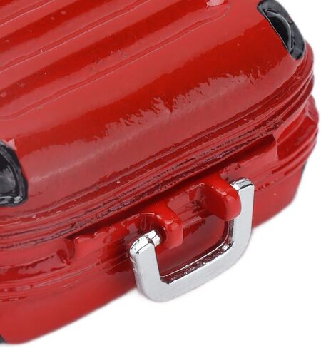 JTLB Mini Travel Hard Suitcase Cute Simulation Life Scene Dolls Travel Suitcase for Dollhouse (Black) in Saudi Arabia