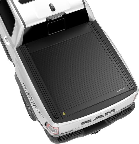 Retractable Hard Tonneau Cover Fits 2009-2025 Dodge Ram 1500 5'7" (67.4") Truck Bed (incl. New Body & Classic) | No Fit W/RamBox or Stepside Model | BY22D | in Saudi Arabia