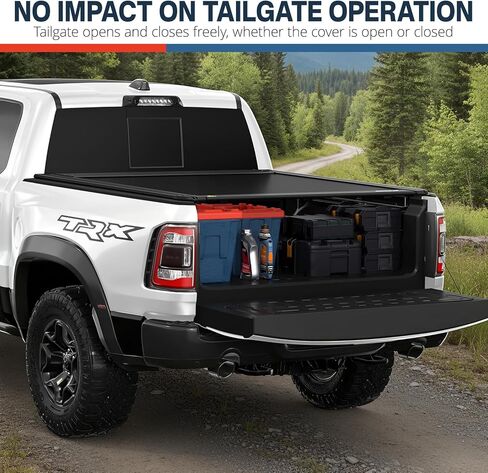 Retractable Hard Tonneau Cover Fits 2009-2025 Dodge Ram 1500 5'7" (67.4") Truck Bed (incl. New Body & Classic) | No Fit W/RamBox or Stepside Model | BY22D | in Saudi Arabia
