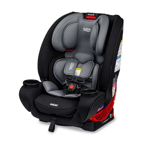 Britax One4Life Convertible Car Seat, 10 Years of Use from 5 to 120 Pounds, Converts from Rear-Facing Infant Car Seat to Forward-Facing Booster Seat, Machine-Washable Fabric, Onyx in Kuwait