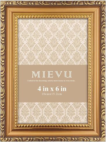 8×10 Picture Frame Gold - Picture Frames for Wall Hanging And Tabletop Display, Ornate Photo Frame for Poster,Vintage Frames in Saudi Arabia