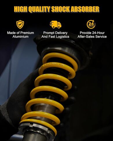 Front Complete Strut Coil and Spring Assembly Fits for 2016-2017 for Ford for Explorer 2.3L, 2013-2017 for Ford for Explorer 3.5L, Struts Shocks Kit Replace 172730 in Saudi Arabia
