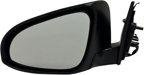 مرآة جانبية للراكب الأيمن تناسب 2012 2013 2014 تويوتا كامري مع زجاج كهربائي قابل للطي يدويًا غير ساخن باللون الأسود استبدال TO1321275 in Kuwait