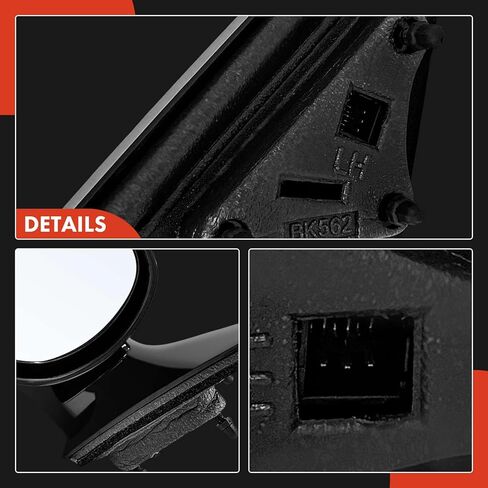 A-Premium Passenger Side Power Door Mirror - Compatible with Buick LaCrosse, Allure, 2005 2006 2007 2008 - Non-Heated, Non-Folding, Black Outside Rear View Mirror - Replace# 15886518 in Saudi Arabia