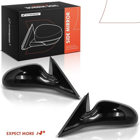 A-Premium Passenger Side Power Door Mirror - Compatible with Buick LaCrosse, Allure, 2005 2006 2007 2008 - Non-Heated, Non-Folding, Black Outside Rear View Mirror - Replace# 15886518 in Saudi Arabia