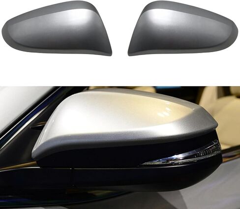 1pair Left Right Side Car Rearview Mirror Cap Cover for Toyota Highlander 2015 2016 2017 2018 2019 2021 Replacement Door Side Mirror Cover Side Mirror Cap,Silver in Saudi Arabia